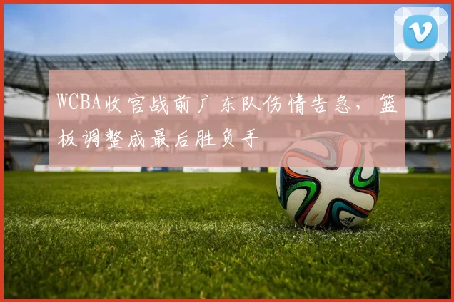 WCBA收官战前广东队伤情告急,篮板调整成最后胜负手
